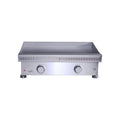 Le Griddle Commercial Series 75 Inch 2-Burner Built-In Gas Griddle with Interior Lights - OML75C3