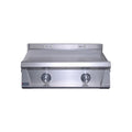 Le Griddle Pro Series 75 Inch 2-Burner Built-In Gas Griddle with Interior Lights - OML75P3