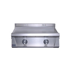 Le Griddle Pro Series 75 Inch 2-Burner Built-In Gas Griddle with Interior Lights - OML75P3