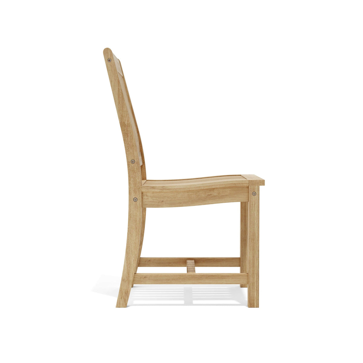Wooden chair on a white background