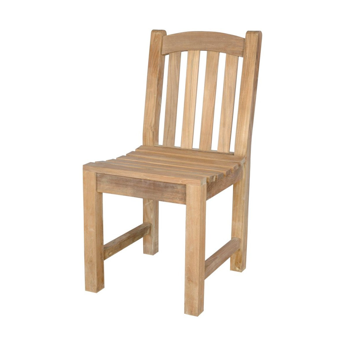 Wooden chair on a white background