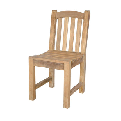 Wooden chair on a white background