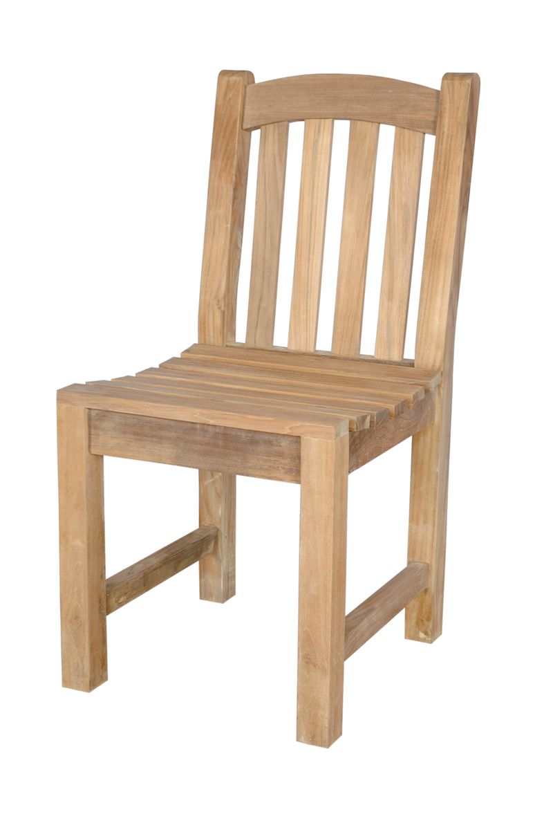Wooden chair on a white background