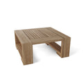 Capistrano Square Side Table – Teak Outdoor Accent Table