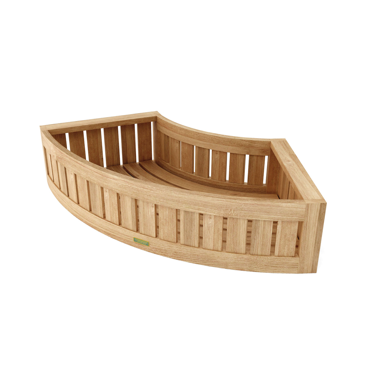 Wooden boat model on a white background