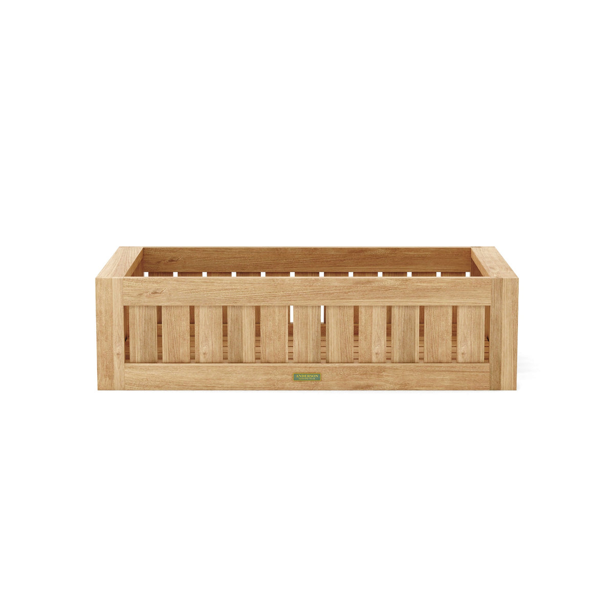 Wooden crate on a white background