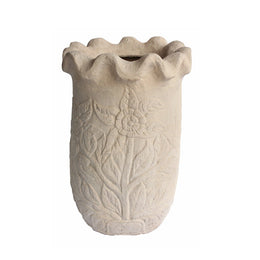 Marcella Planter - Cast Limestone Outdoor Planter