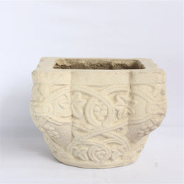 Tiffany Planter - Ornate Cast Limestone Decorative Pot