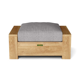 Madera Ottoman – Premium Teak Outdoor Ottoman with Sunbrella Cushion