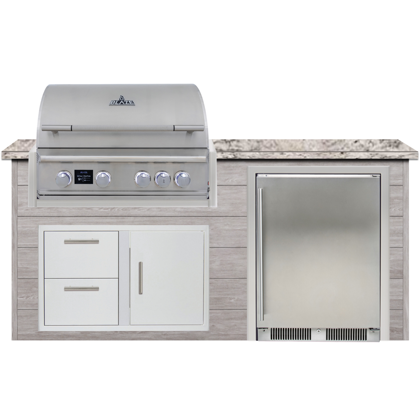 2S-PRO-DDC 72" Blaze Waterfall Island