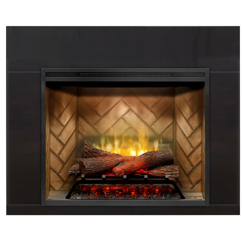 Dimplex Revillusion 44 inch trim installed on fireplace