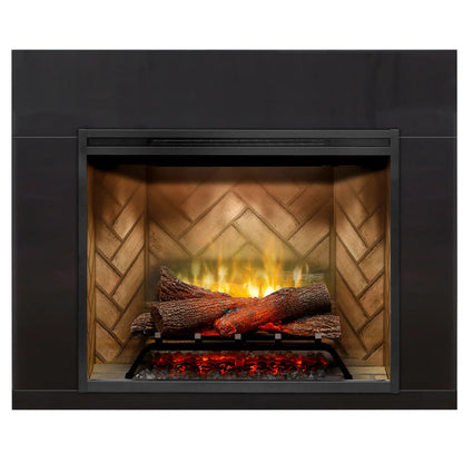 Dimplex Revillusion 44 inch trim installed on fireplace