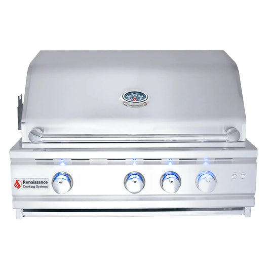 RCS 30 Inch Cutlass Pro Grill RC30BL - lifestyle outdoor kitchen setting