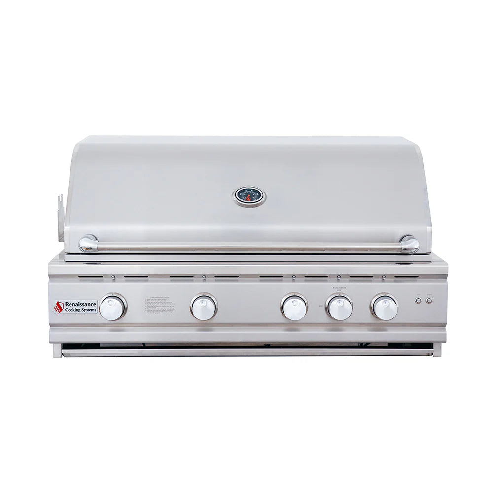 RCS 38 Inch Cutlass Pro Grill RC38BL - main product front view stainless steel