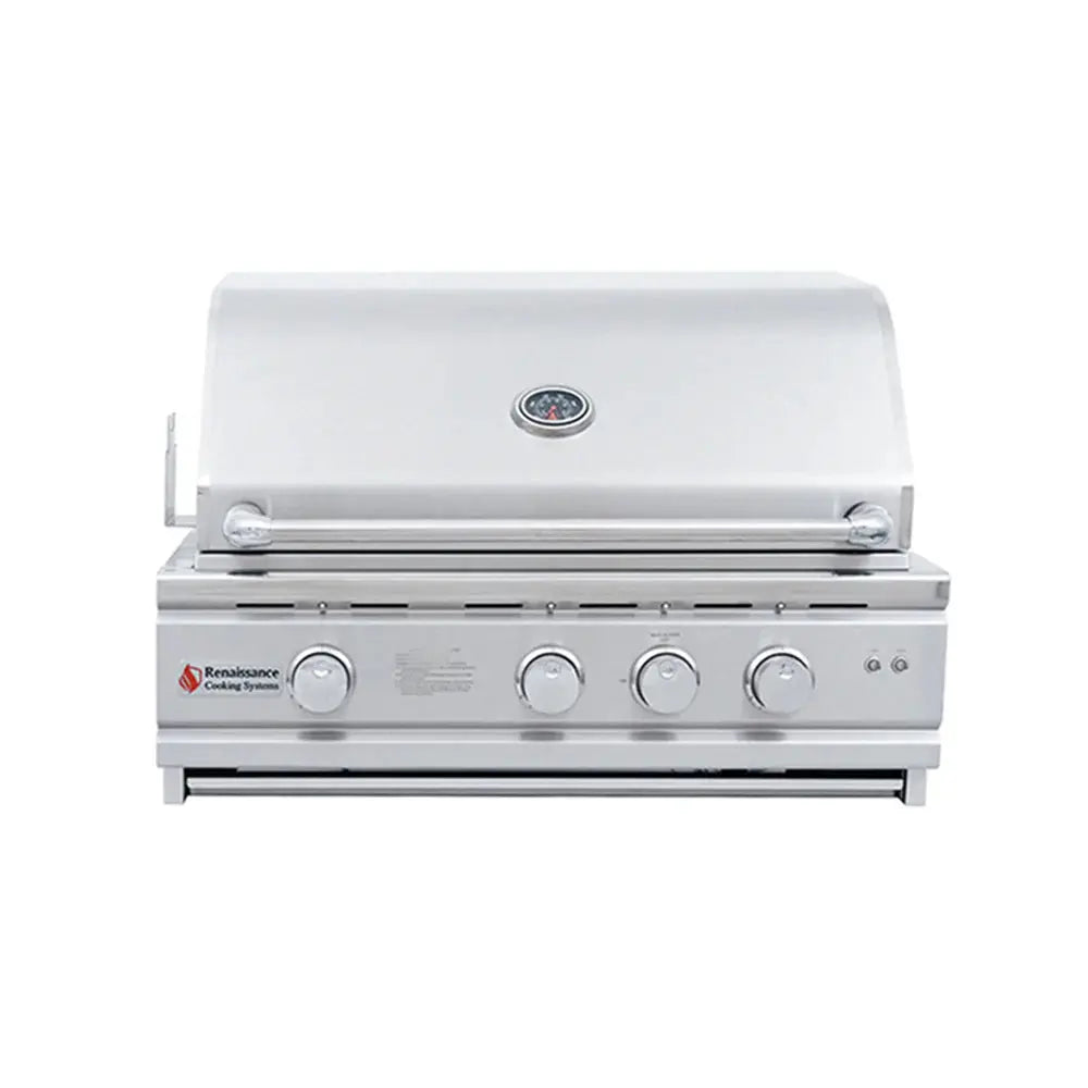 RCS 30 Inch Cutlass Pro Grill RC30BL - rear infrared rotisserie burner detail
