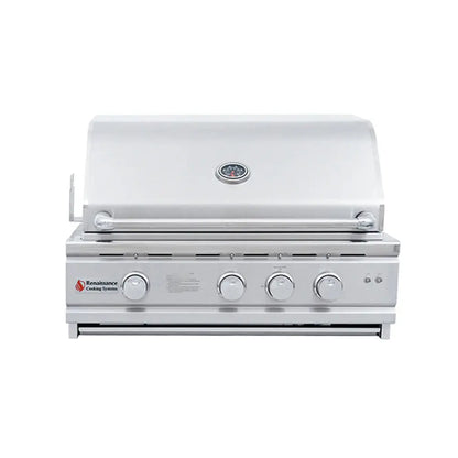 RCS 30 Inch Cutlass Pro Grill RC30BL - rear infrared rotisserie burner detail