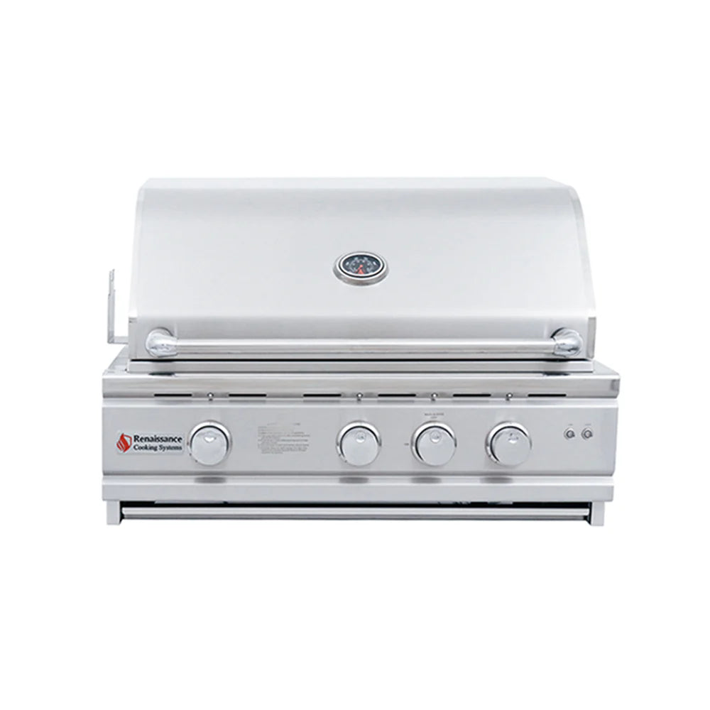 RCS 30 Inch Cutlass Pro Grill RC30BL - rear infrared rotisserie burner detail
