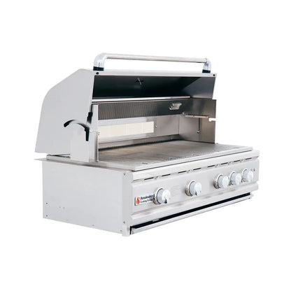RCS 38 Inch Cutlass Pro Grill RC38BL - stainless steel burner grates close-up