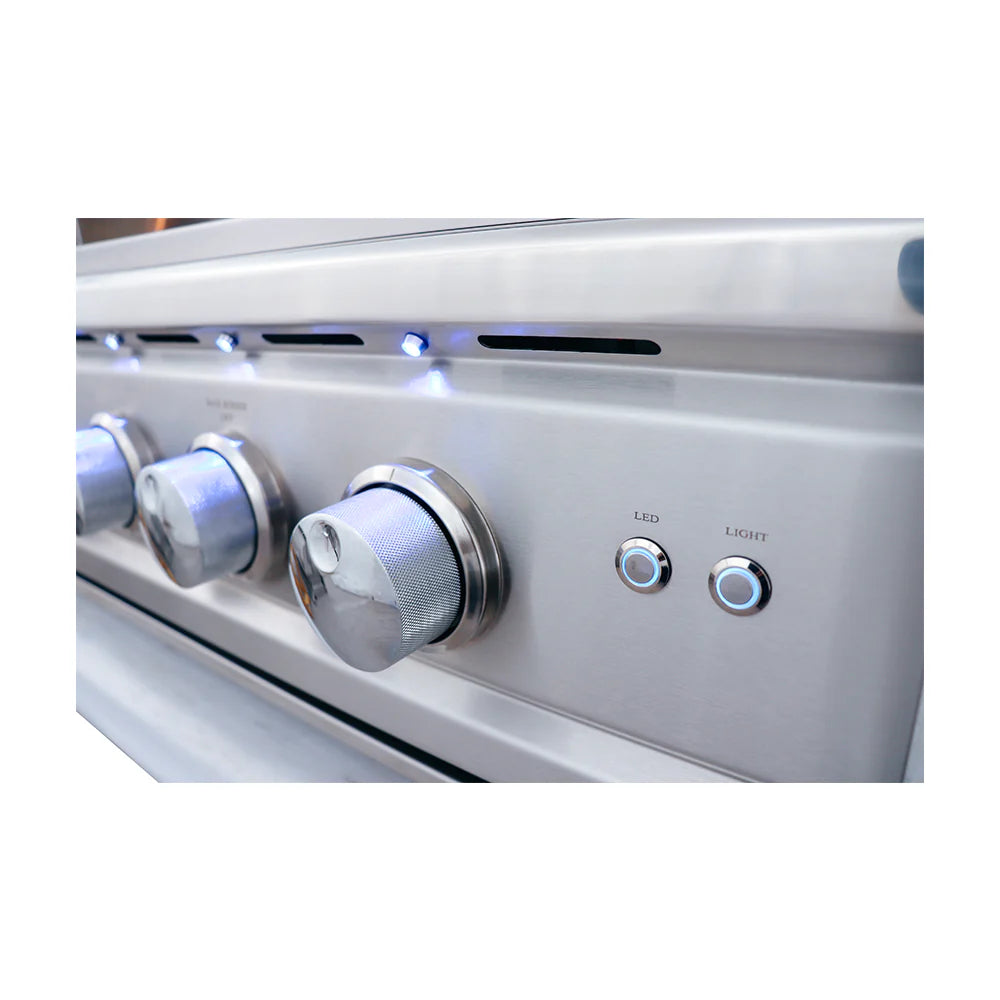 RCS 38 Inch Cutlass Pro Grill, Blue LED Lights, Rear Burner