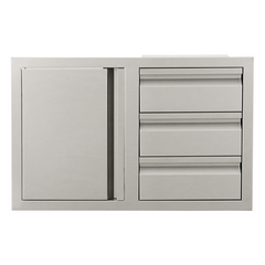 RCS Valiant Triple Drawer & Door Combo with Soft Close - VDC2SC