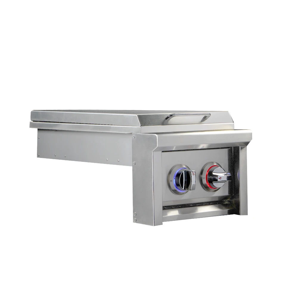 RCS Cutlass Elite Double Side Burner with Color Changing Knobs CDB1EL RCS