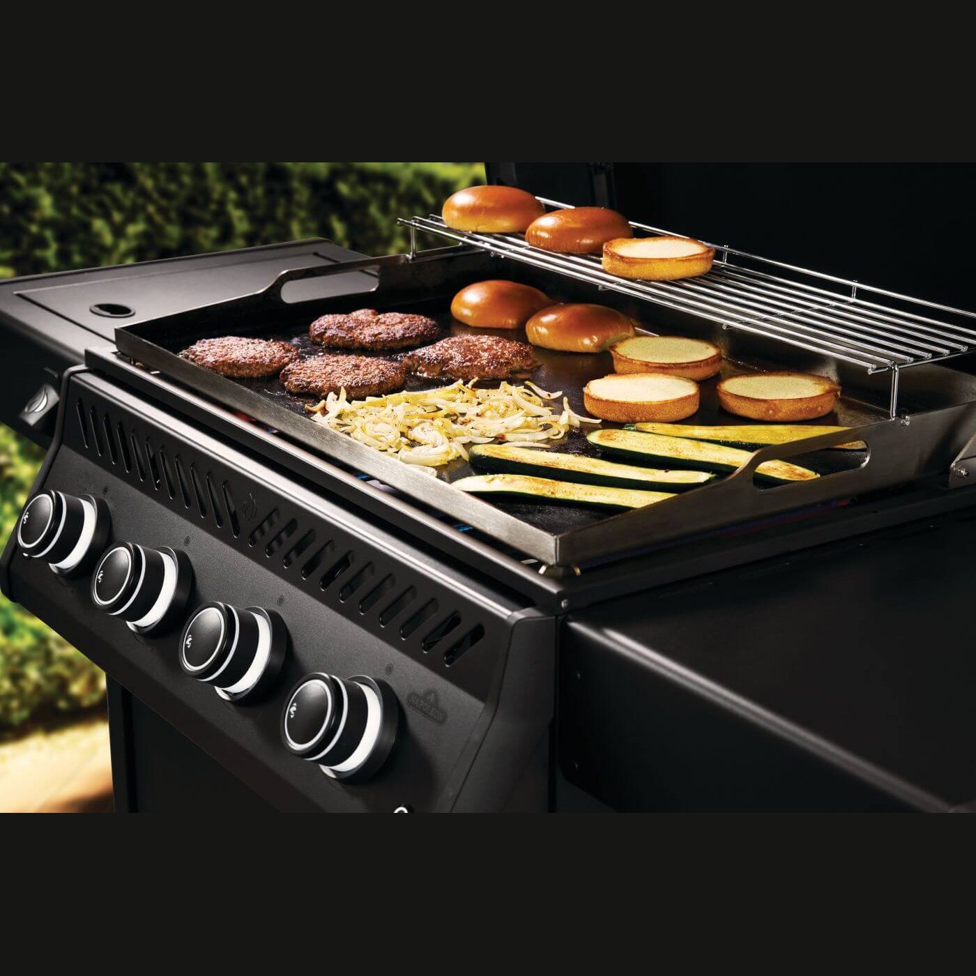 Rogue PRO Phantom 30 Griddle in use with burgers