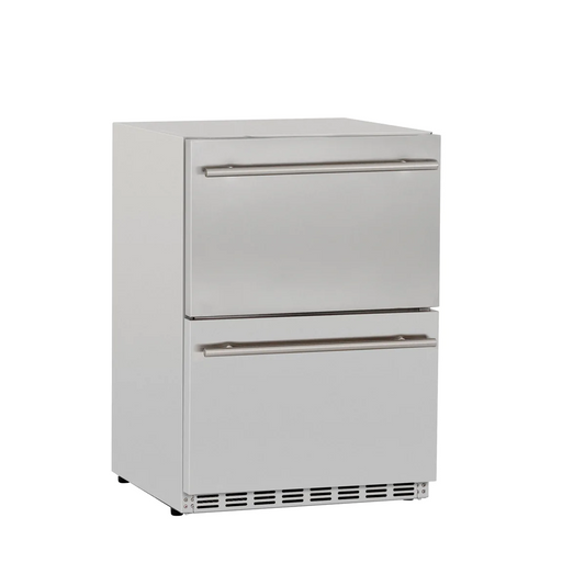 RCS Stainless Steel UL Rated Two Drawer Refrigerator RCS