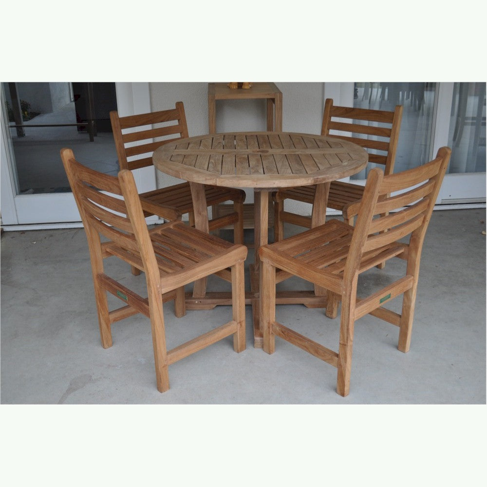 Descanso Windham 5-Piece Teak Outdoor Dining Set | BetterPatio // BetterPatio.com