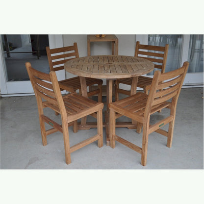 Descanso Windham 5-Piece Teak Outdoor Dining Set | BetterPatio // BetterPatio.com