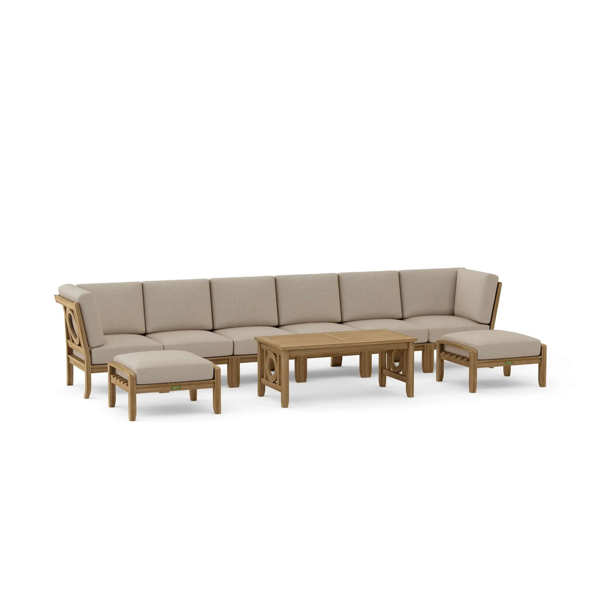 Bahama Chicago 7-Piece Teak Outdoor Dining Set Chair B | BetterPatio // BetterPatio.com