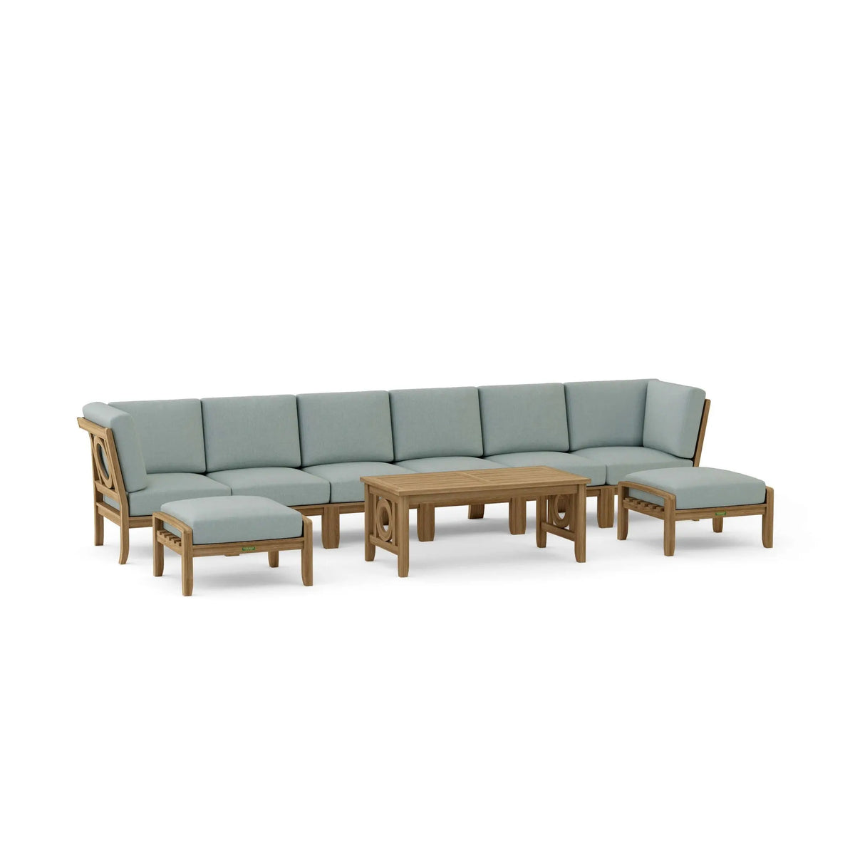 Bahama Chicago 7-Piece Teak Outdoor Dining Set Chair B | BetterPatio // BetterPatio.com
