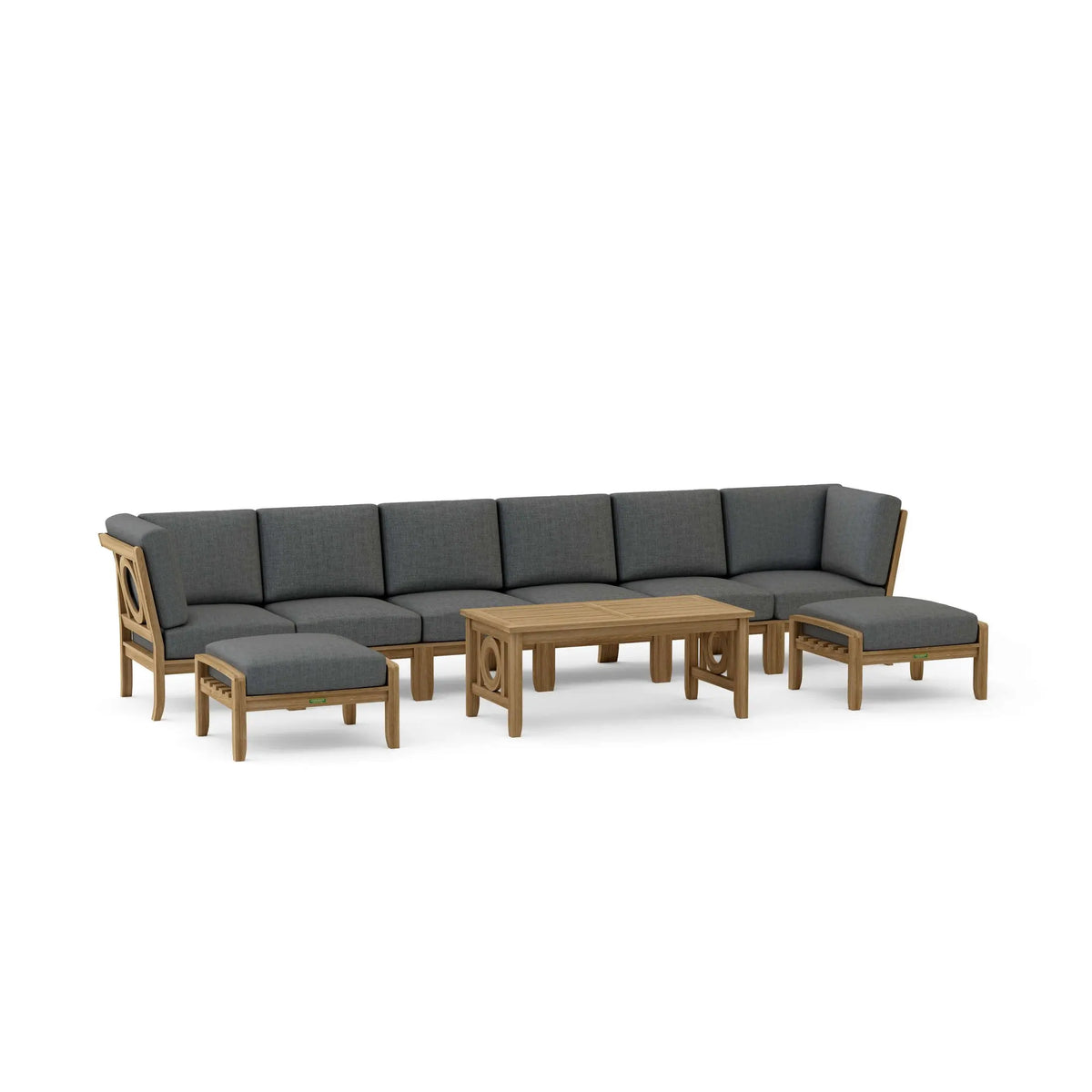 Bahama Chicago 7-Piece Teak Outdoor Dining Set Chair B | BetterPatio // BetterPatio.com
