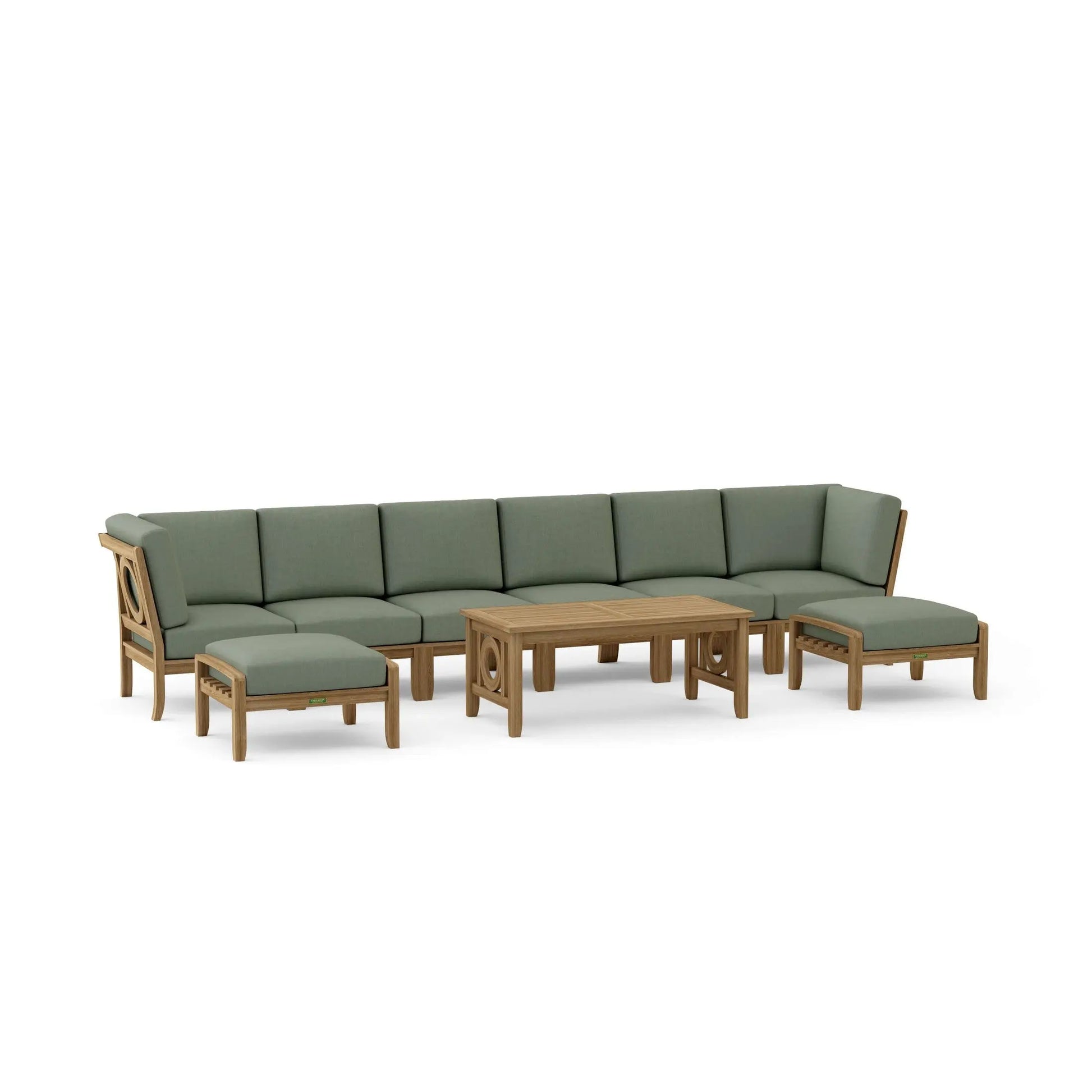 Bahama Chicago 7-Piece Teak Outdoor Dining Set Chair B | BetterPatio // BetterPatio.com