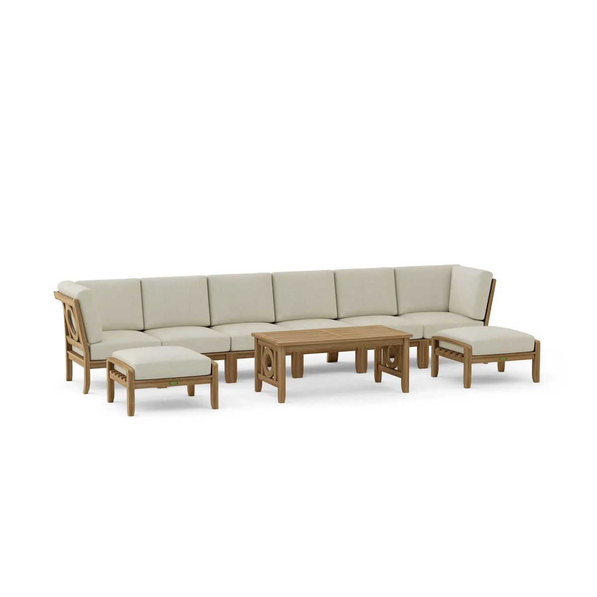 Bahama Chicago 7-Piece Teak Outdoor Dining Set Chair B | BetterPatio // BetterPatio.com