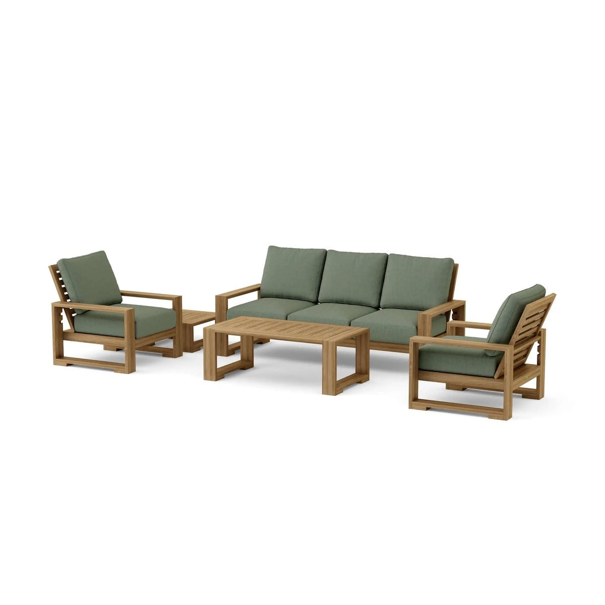 Anderson Teak Capistrano 5-Piece Deep Seating Collection - Cast Sage cushion option