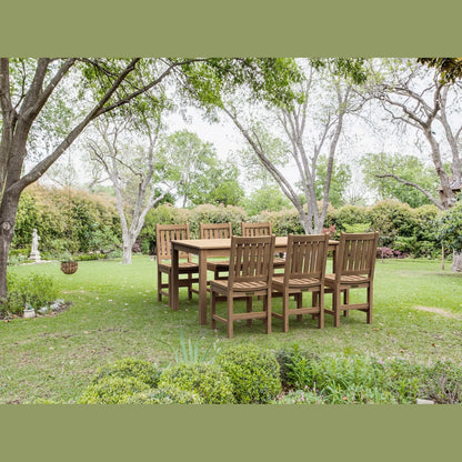 Bahama Chicago 7-Piece Teak Outdoor Dining Set Chair B | BetterPatio // BetterPatio.com