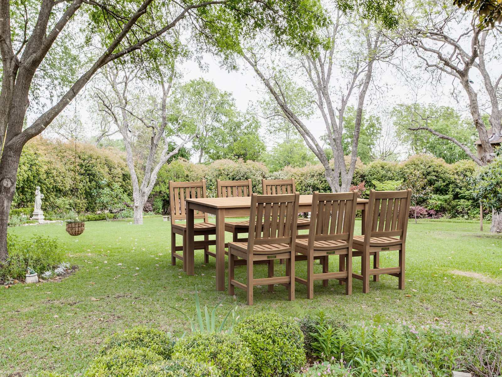 Bahama Chicago 7-Piece Teak Outdoor Dining Set Chair B | BetterPatio // BetterPatio.com