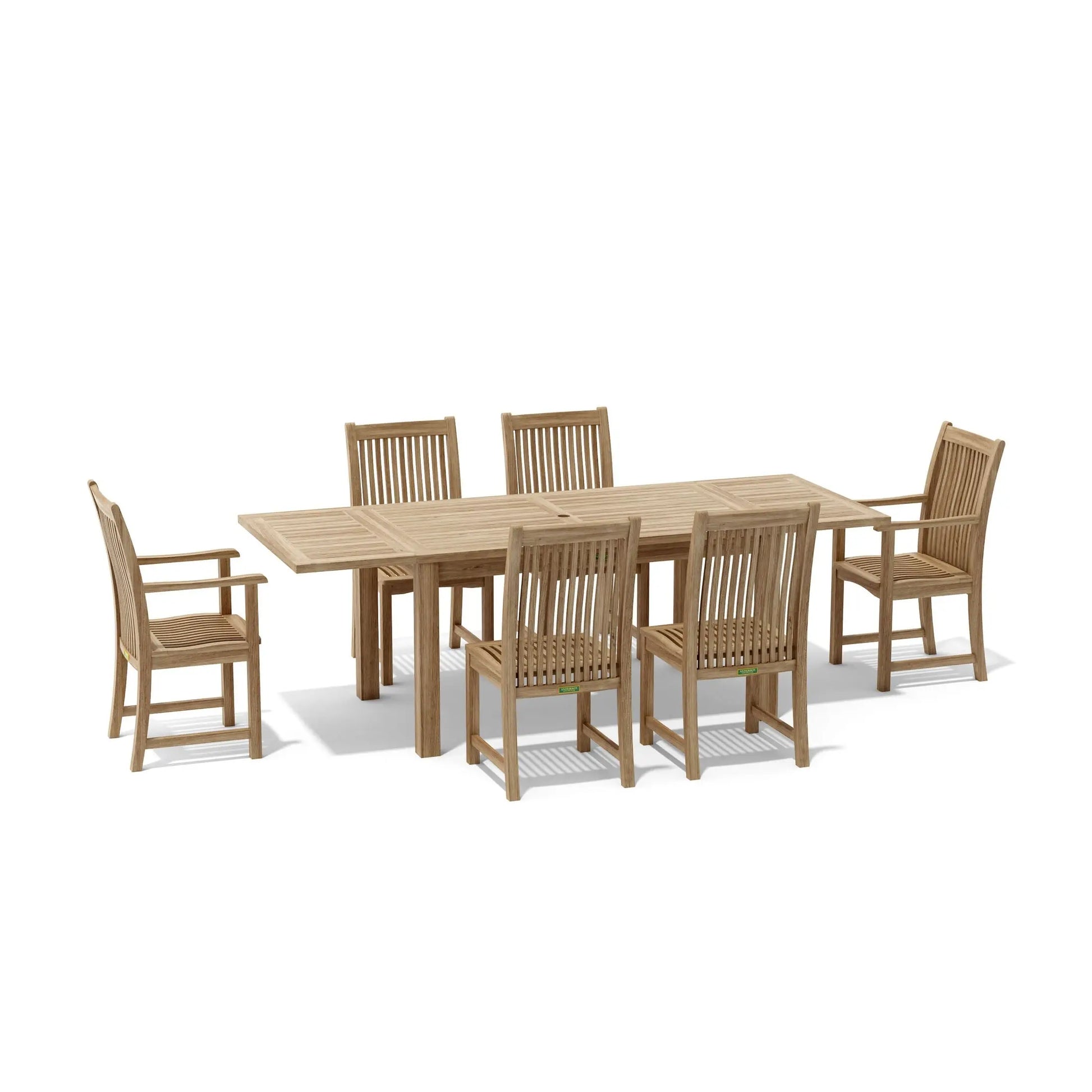 Bahama Chicago 7-Piece Teak Outdoor Dining Set Chair B | BetterPatio // BetterPatio.com