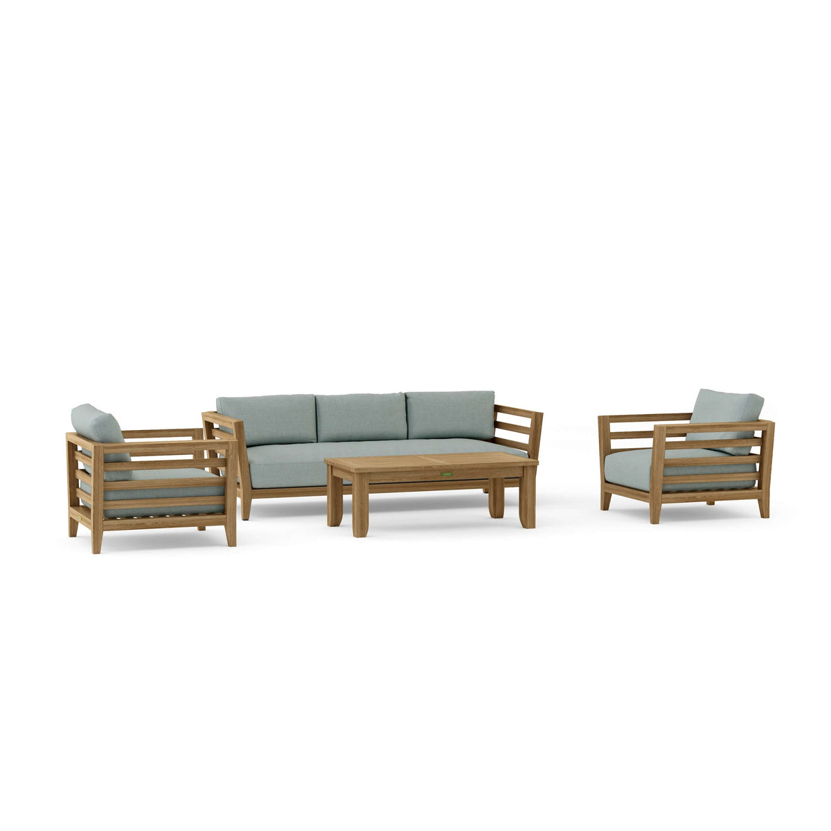 Anderson Teak Cordoba 4-Piece Deep Seating Set - Cast Mist Sunbrella cushion option