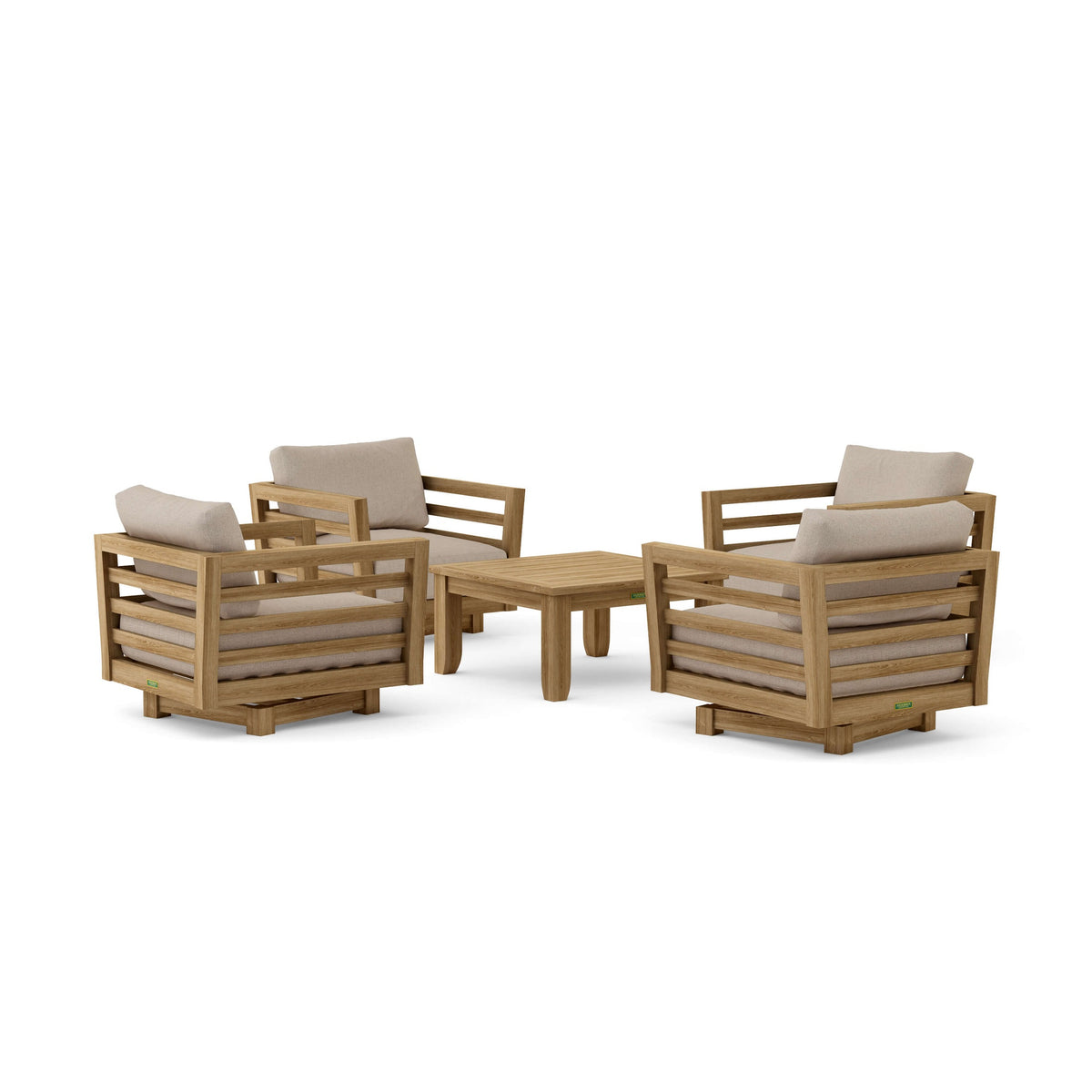 Cordoba Deep Seating 5-Piece Swivel Set | BetterPatio // BetterPatio.com