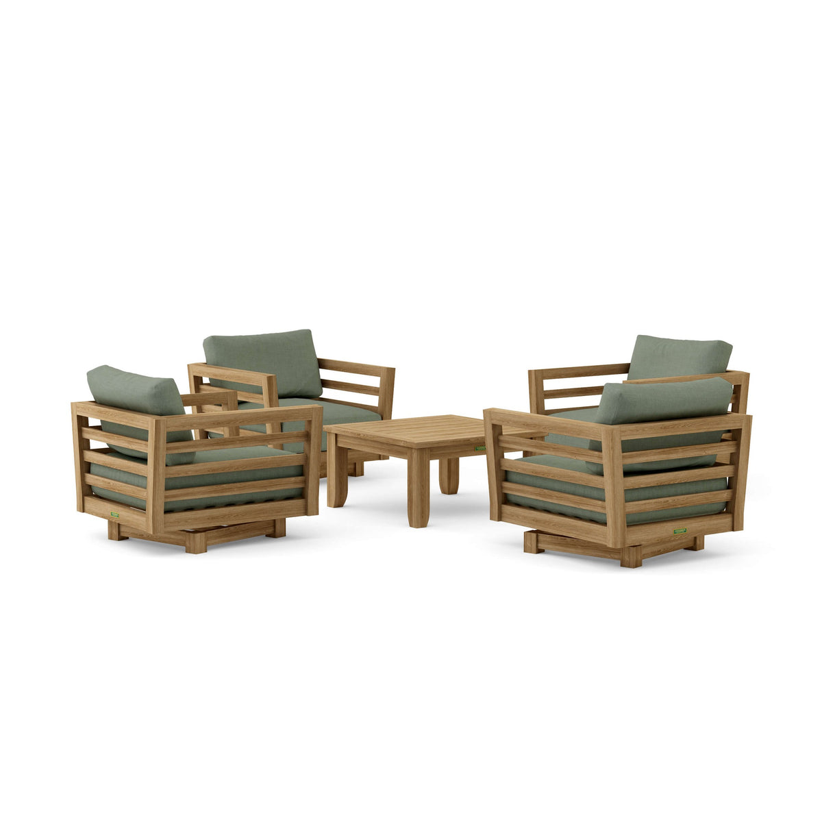 Cordoba Deep Seating 5-Piece Swivel Set | BetterPatio // BetterPatio.com