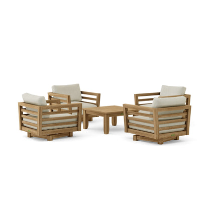 Cordoba Deep Seating 5-Piece Swivel Set | BetterPatio // BetterPatio.com