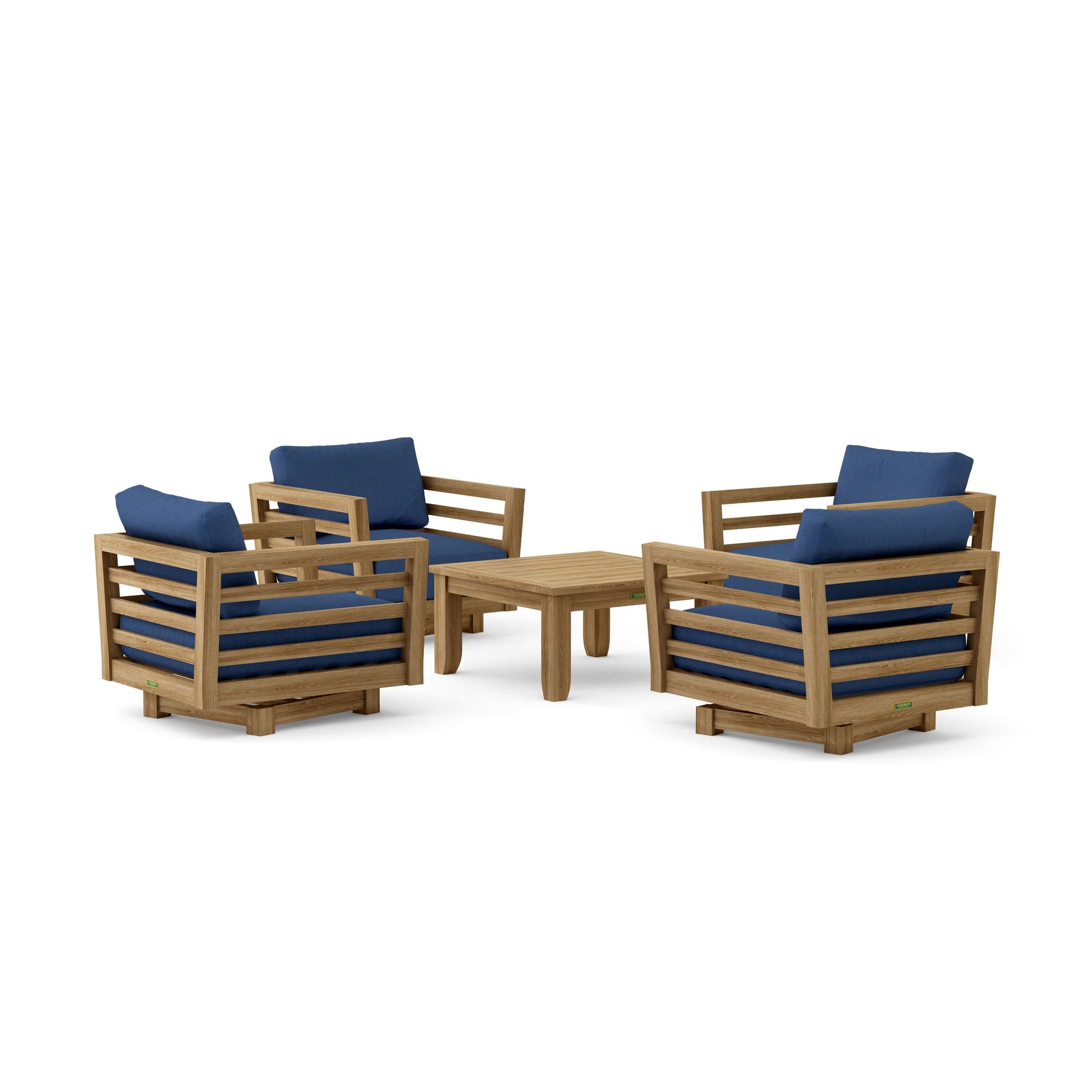 Cordoba Deep Seating 5-Piece Swivel Set | BetterPatio // BetterPatio.com