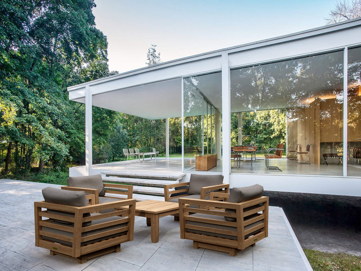 Cordoba Deep Seating 5-Piece Swivel Set | BetterPatio // BetterPatio.com