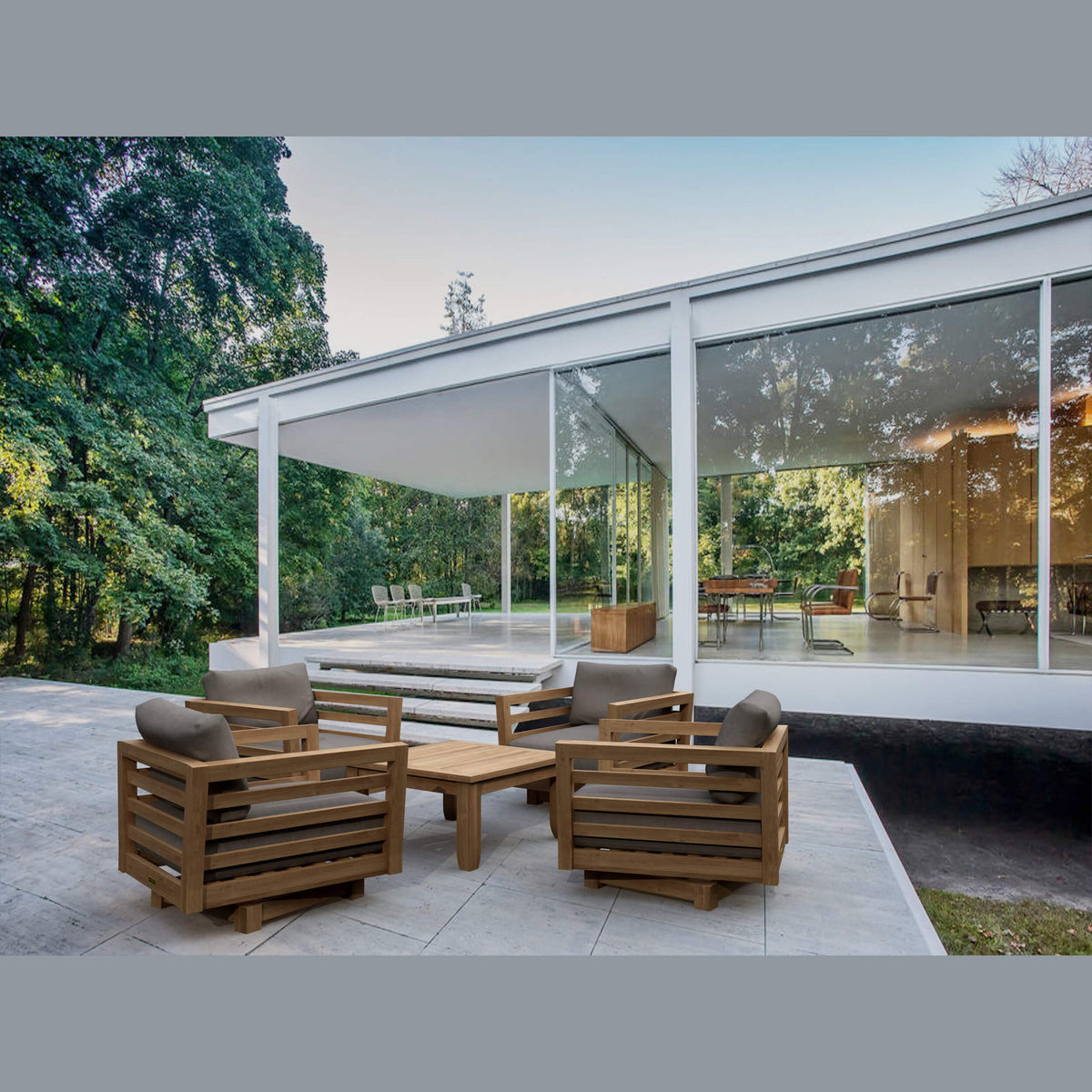 Cordoba Deep Seating 5-Piece Swivel Set | BetterPatio // BetterPatio.com