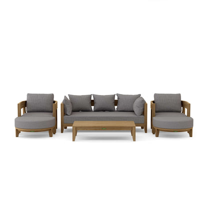 Coronado 6-Piece Teak Deep Seating Set with Sunbrella Cushions | BetterPatio // BetterPatio.com