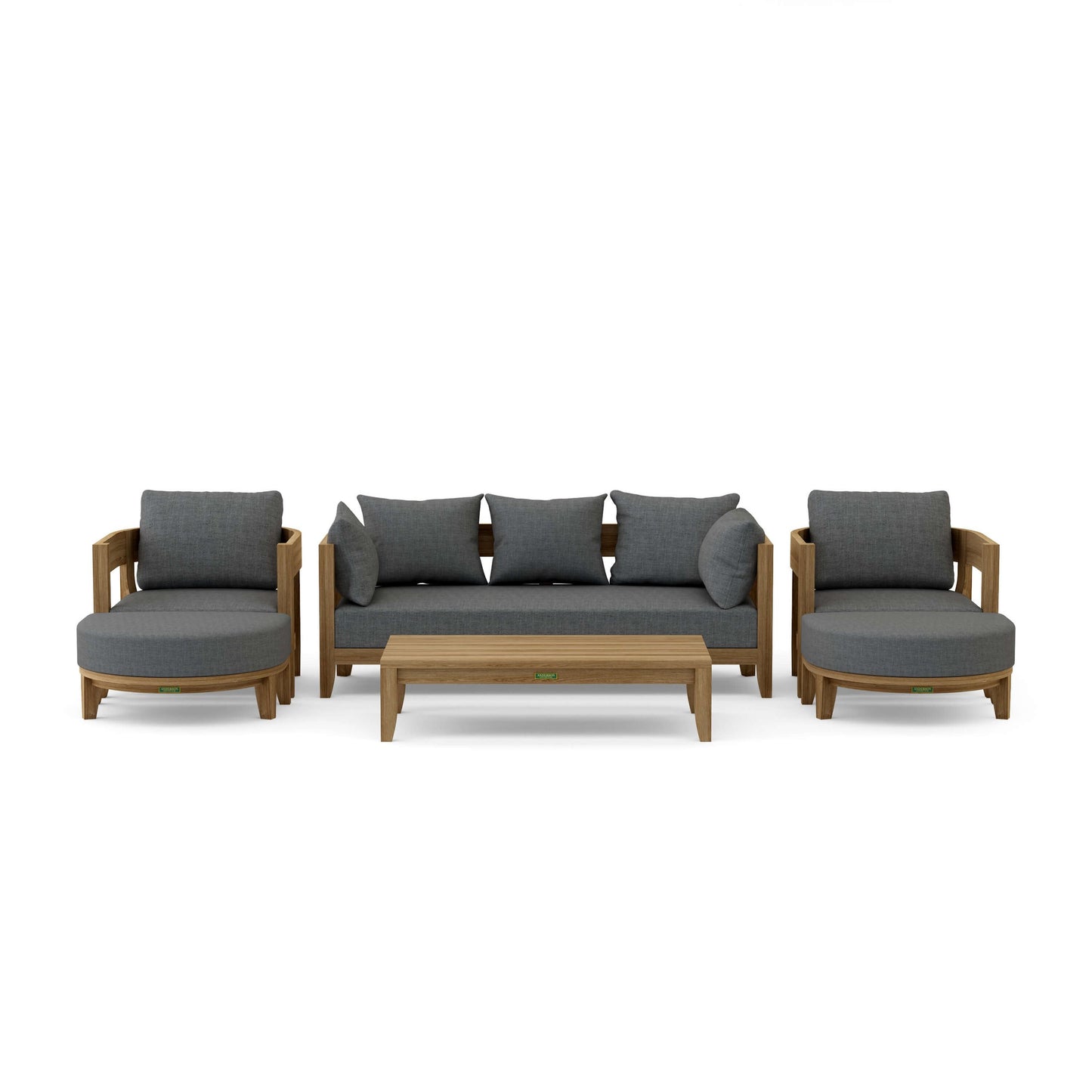 Coronado 6-Piece Teak Deep Seating Set with Sunbrella Cushions | BetterPatio // BetterPatio.com