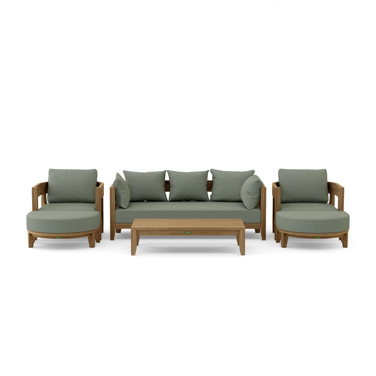 Coronado 6-Piece Teak Deep Seating Set with Sunbrella Cushions | BetterPatio // BetterPatio.com
