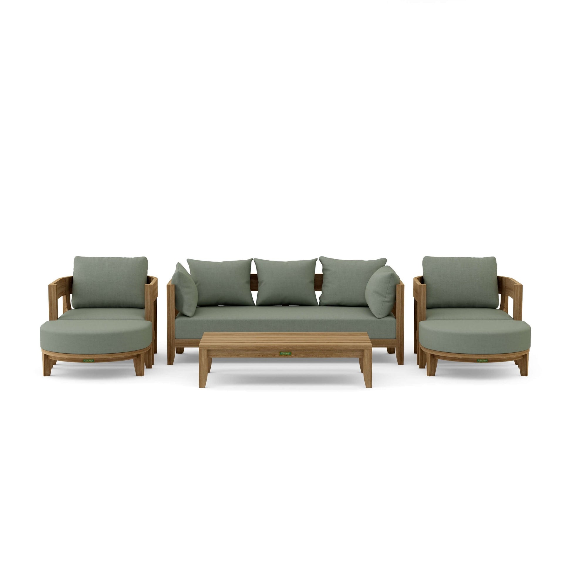 Coronado 6-Piece Teak Deep Seating Set with Sunbrella Cushions | BetterPatio // BetterPatio.com