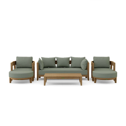 Coronado 6-Piece Teak Deep Seating Set with Sunbrella Cushions | BetterPatio // BetterPatio.com